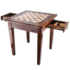 Стол ломберный Шахматы резные "Цитадель" 60 купить в Москве