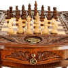 Стол ломберный Шахматы резные "Гордый орел" 60 купить в Москве