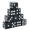 Кости игральные "Классика" пластик, черные, 15 мм (2 шт.) купить в Москве