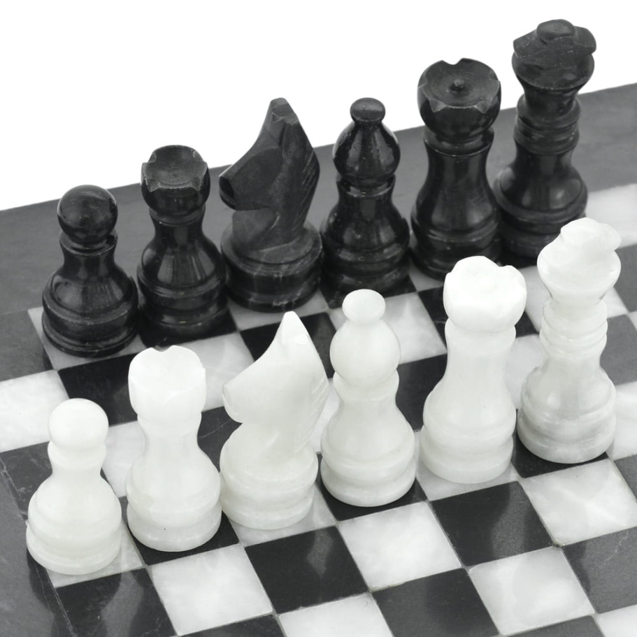 Шахматы из камня "Олимп" мрамор 20 купить в Москве