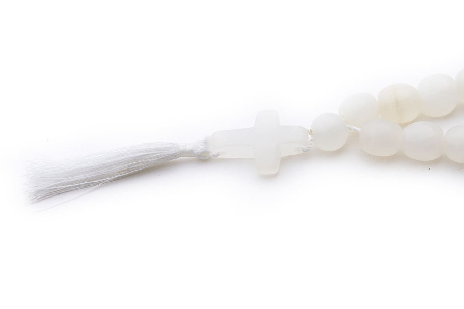 Четки Православные "Крест" белый камень, Давыдов С. купить в Москве