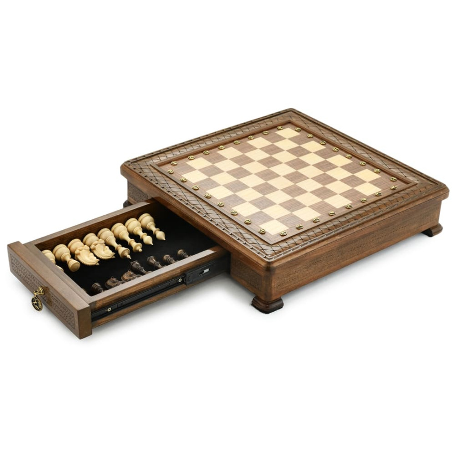 Шахматы резные в ларце "Гранд" 50, Harutyunyan купить в Москве