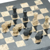 Шахматы из камня "Илион" мрамор и ракушечник 25 купить в Москве
