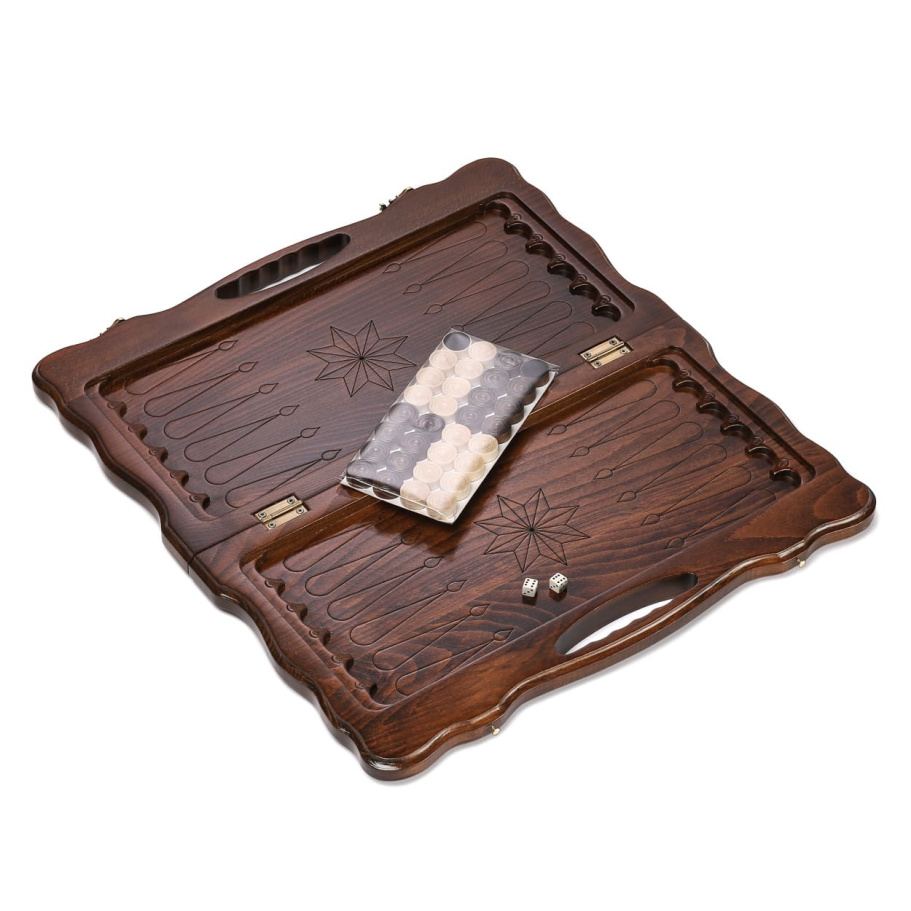 Нарды резные "Роза Ветров" малые 40, Harutyunyan купить в Москве