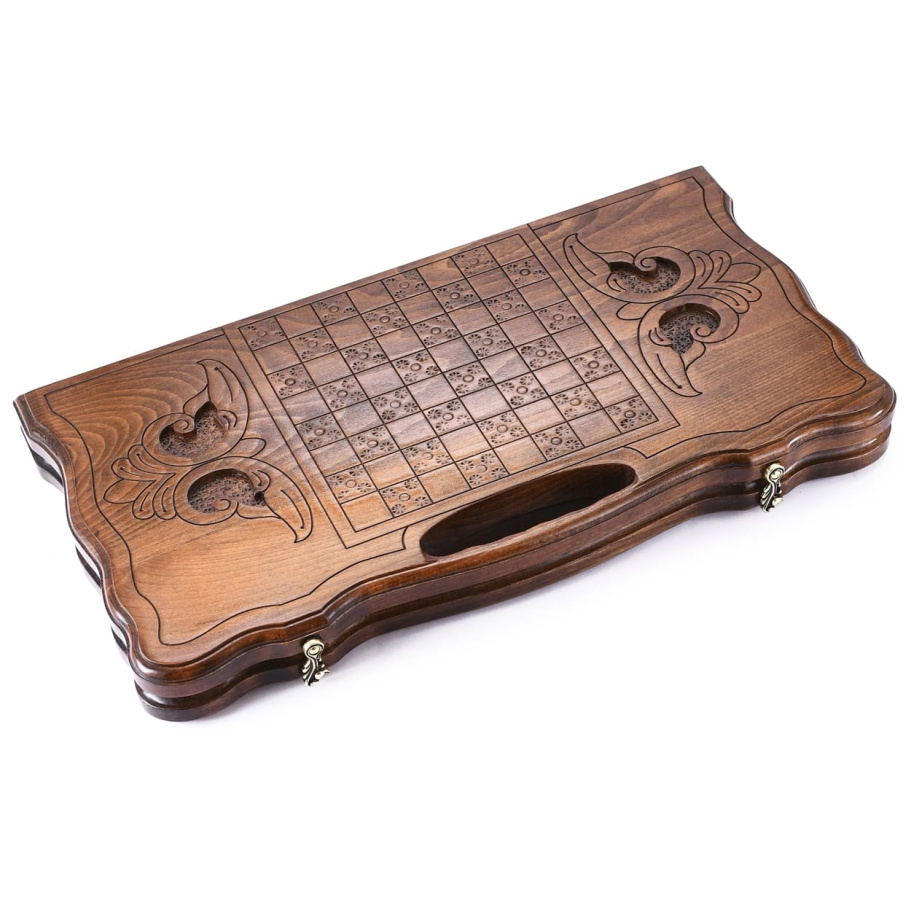 Нарды резные "Медведь"  средние 50, Harutyunyan купить в Москве