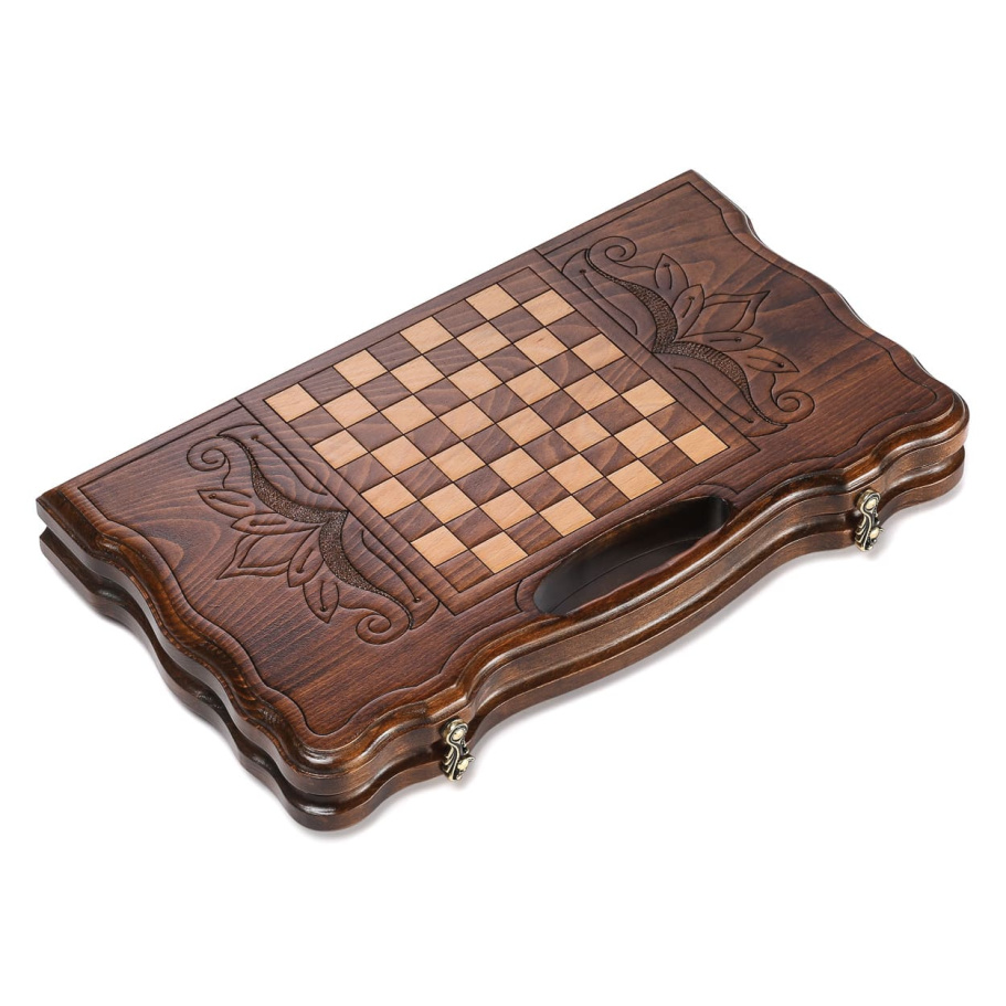 Нарды резные "Бесконечность" малые 40, Harutyunyan купить в Москве