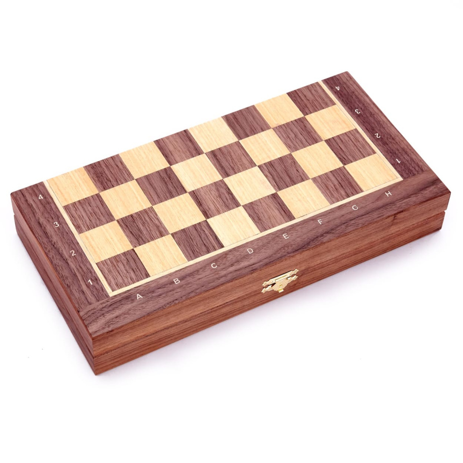 Шахматы складные "Ликбез" орех, WoodGames купить в Москве