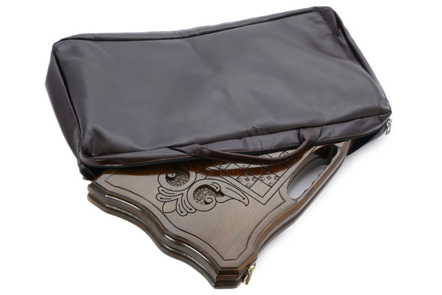 Чехол для средних нард из экокожи коричневые, Sargsyan купить в Москве