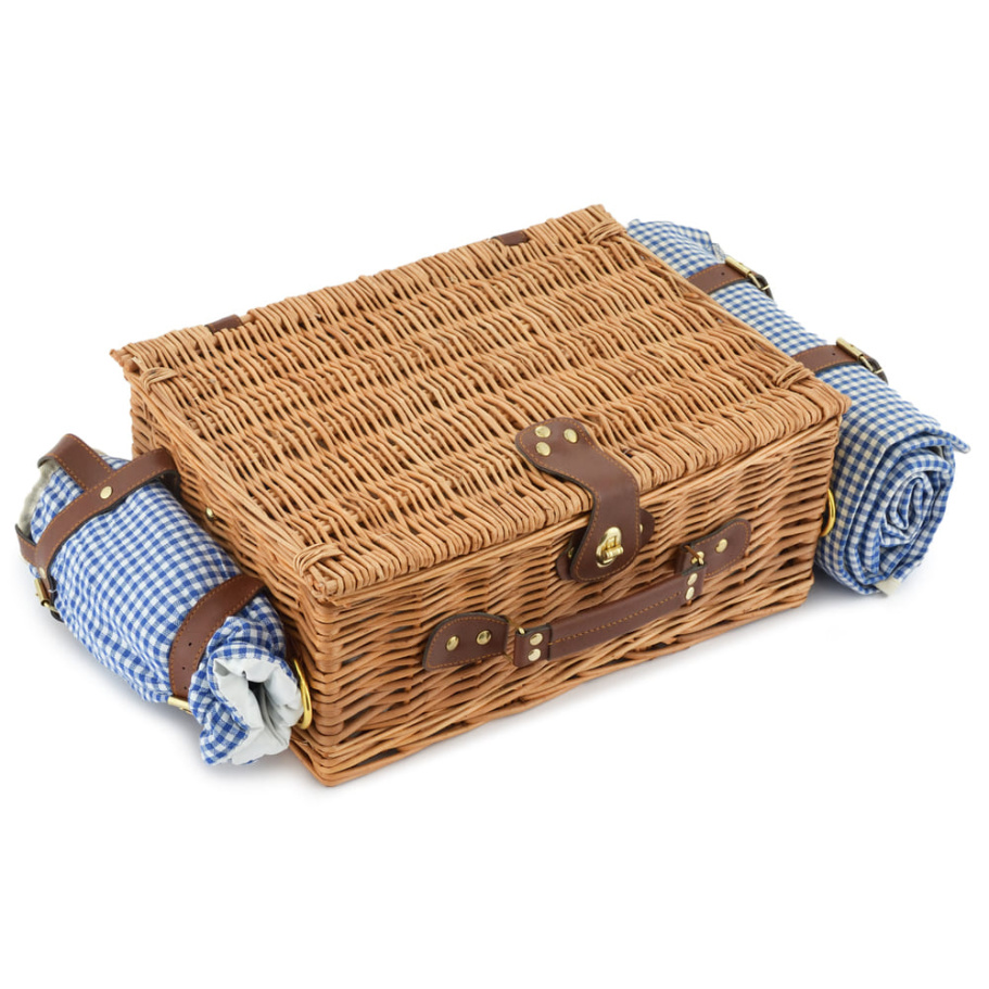 Корзина для пикника "Кассандра" (на 2 персоны) с пледом купить в Москве