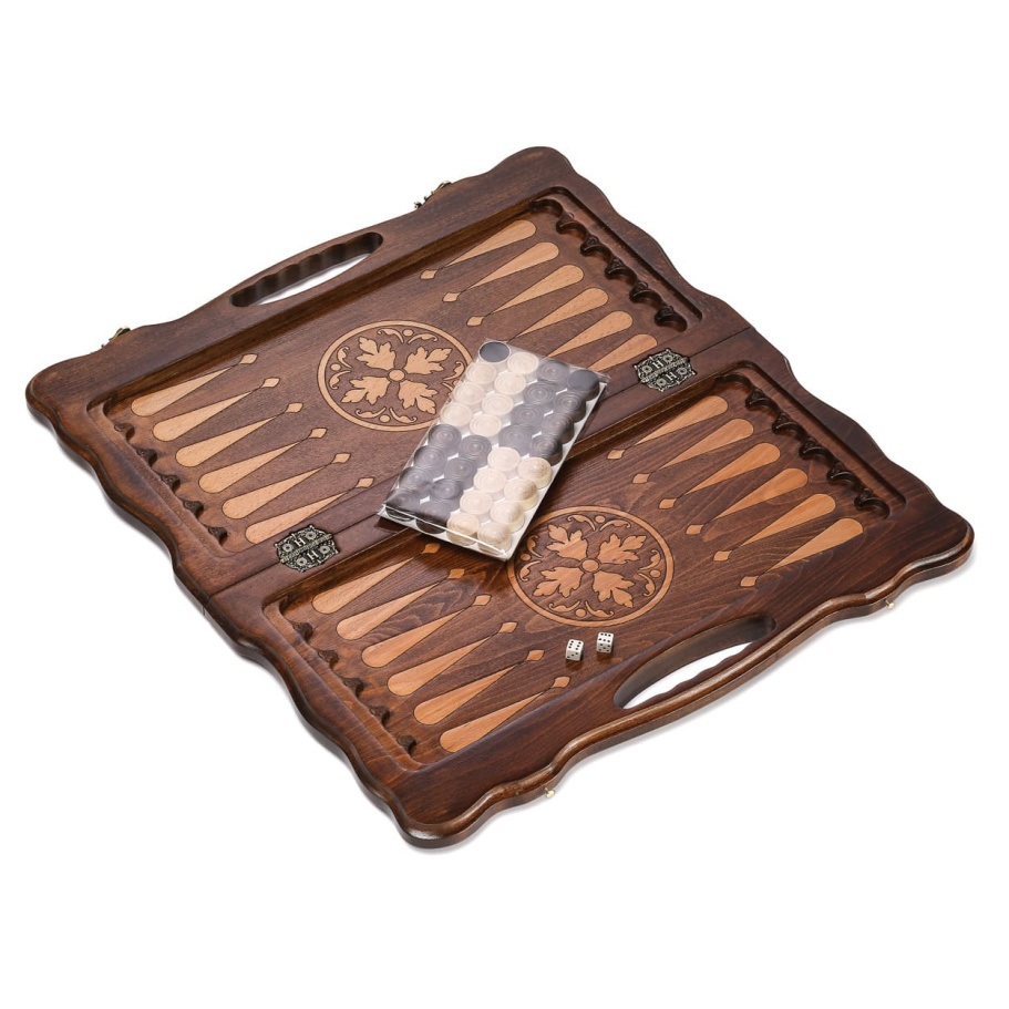 Нарды резные Агнес "Оскал Льва" средние, 50 купить в Москве