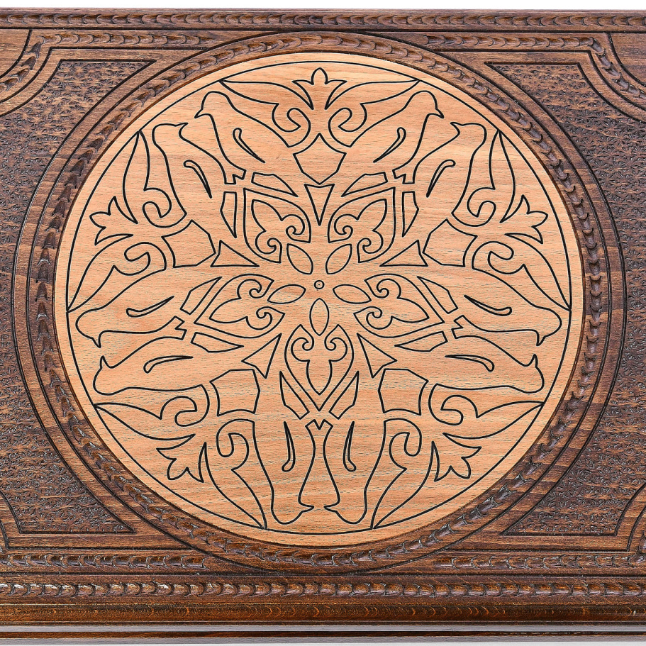 Нарды резные Рэкто "Греческий орнамент"  большие 60, Harutyunyan купить в Москве