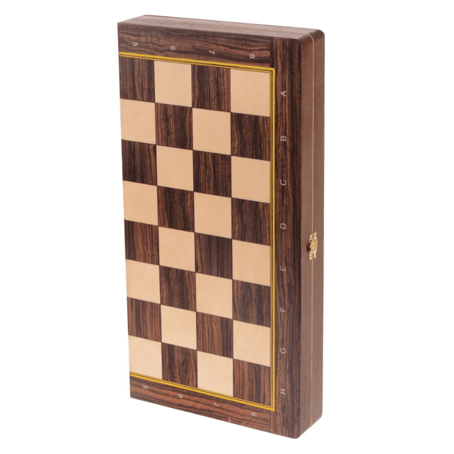 Шахматная доска складная "Турнир" малые бук, WoodGames