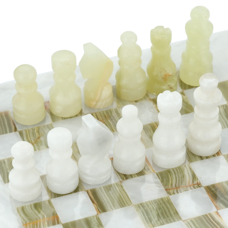 Шахматы из камня "Атлантида" мрамор и оникс 20 купить в Москве