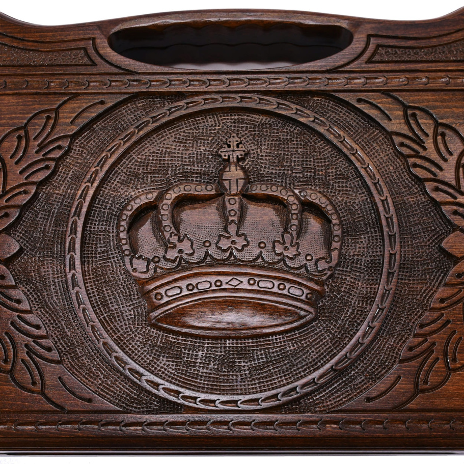 Нарды резные "Сибирская Корона" большие 60, Harutyunyan купить в Москве