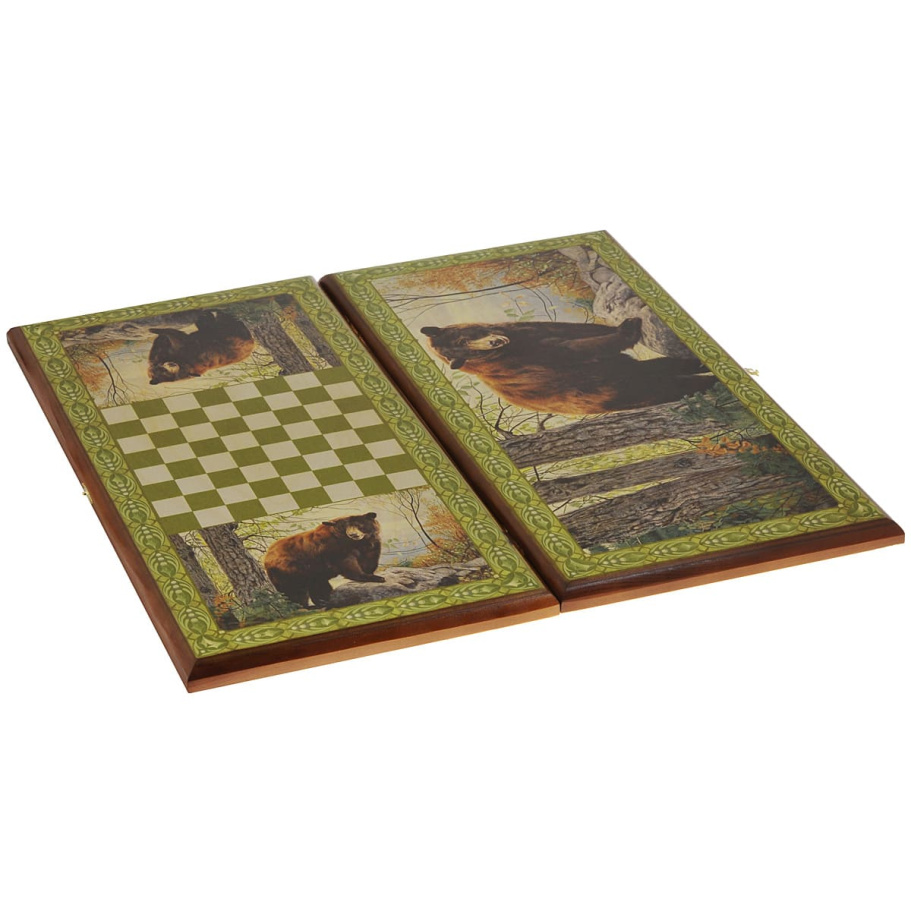 Нарды Пермские Медведь, малые 40 купить в Москве