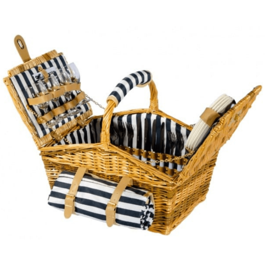 Корзина для пикника Волок (на 4 персоны) с пледом купить в Москве