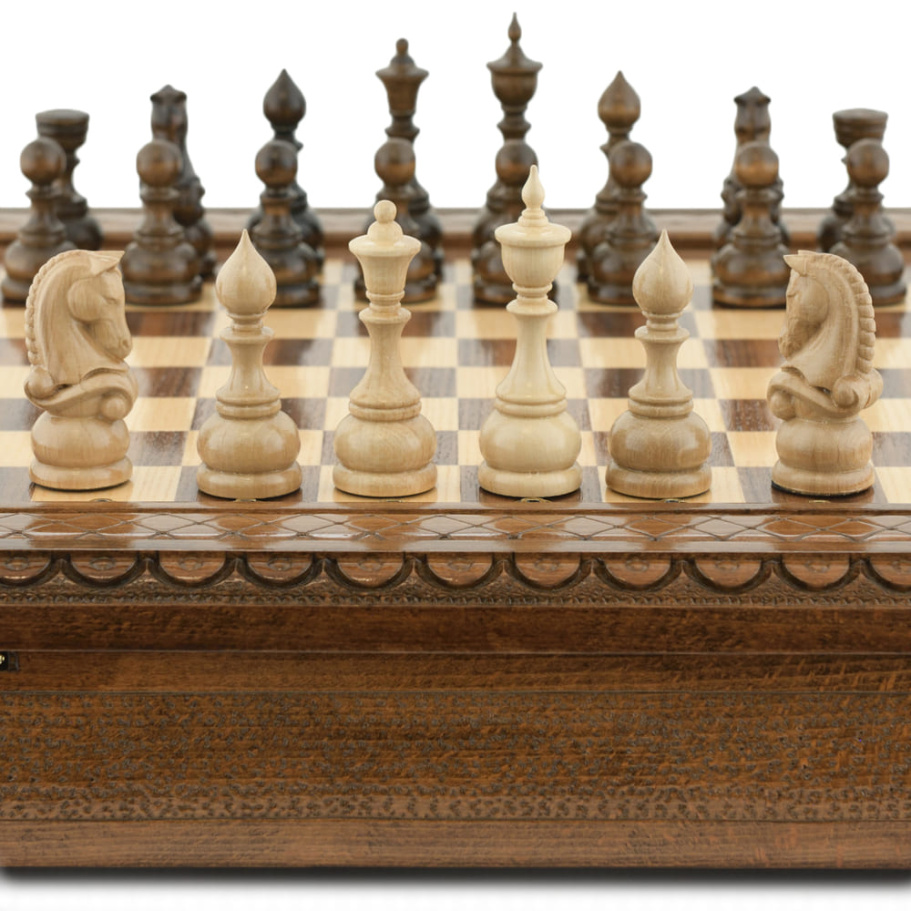 Шахматы резные в ларце "Престиж" 50, Harutyunyan купить в Москве