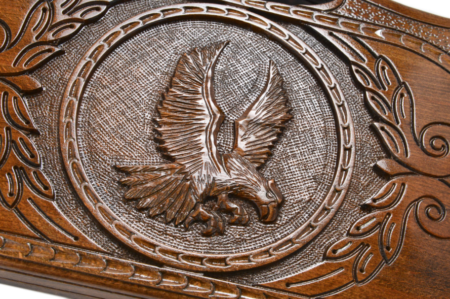 Нарды резные "Орел" средние 50, Harutyunyan купить в Москве Нарды резные "Орел" средние 50, Harutyunyan купить в Москве