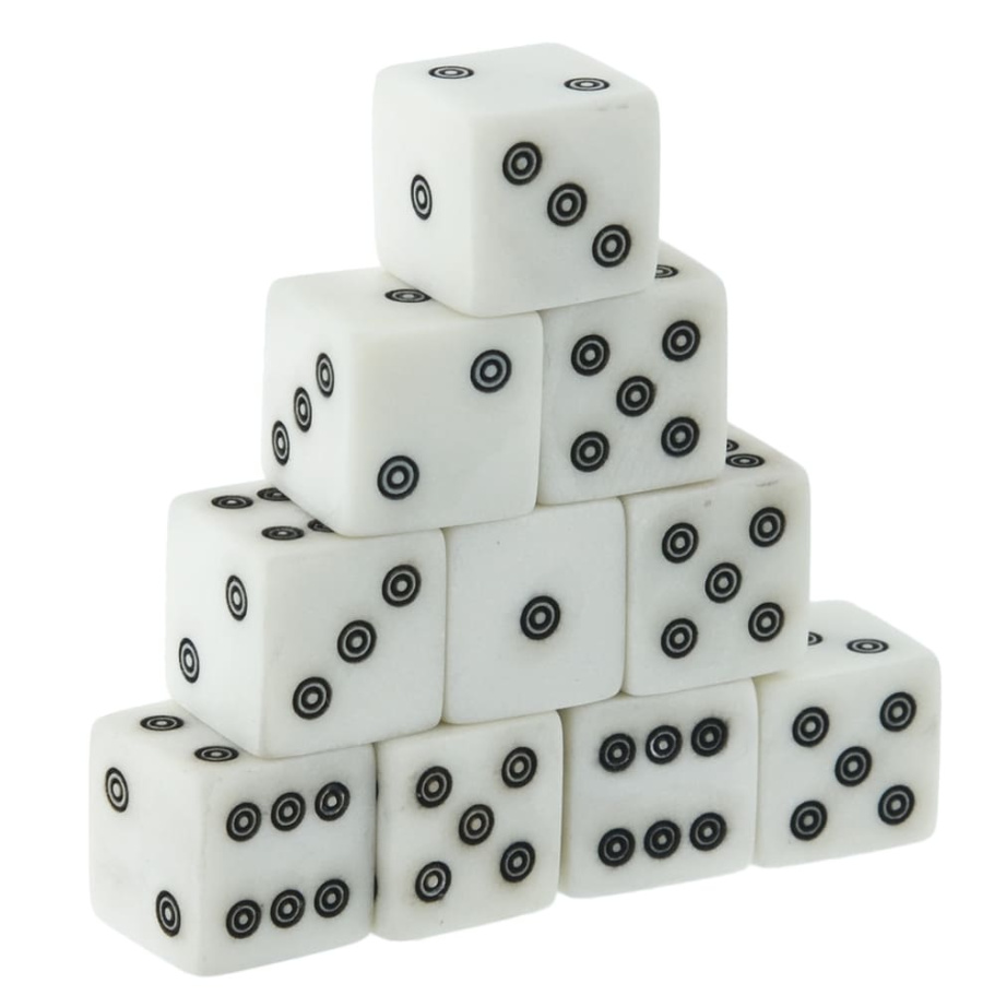 Кости игральные из кости, 10 мм (2 шт), Harutyunyan купить в Москве