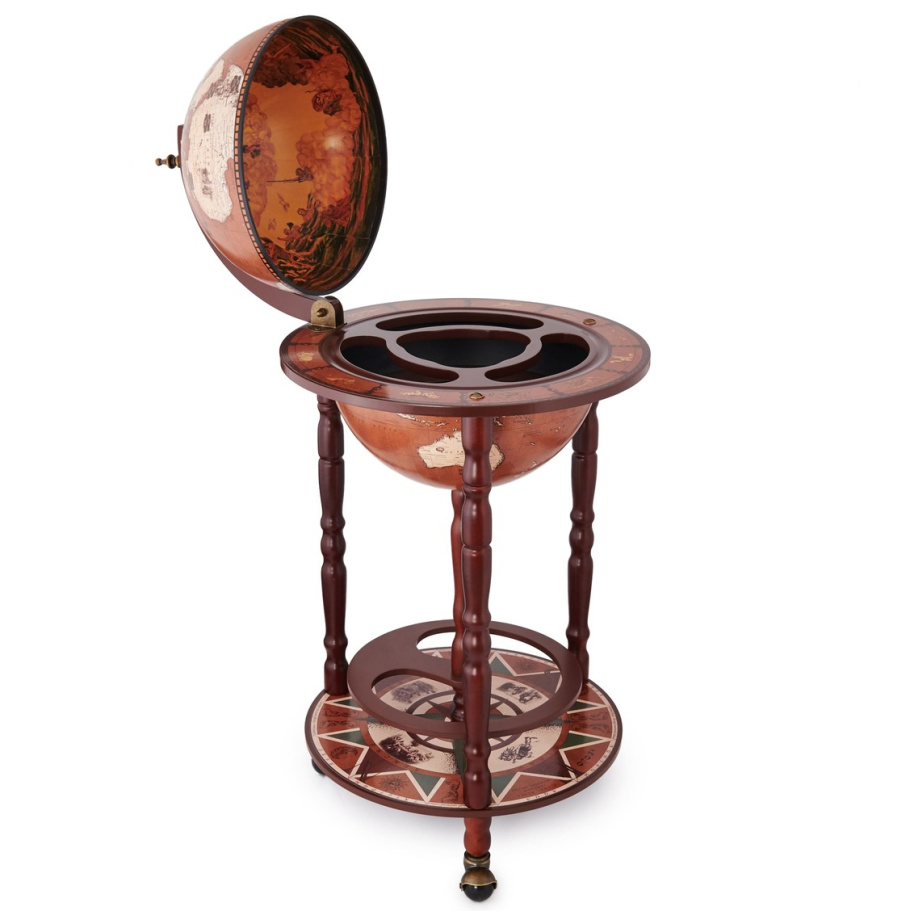 Глобус бар напольный "Возрождение" сфера 33 см купить в Москве