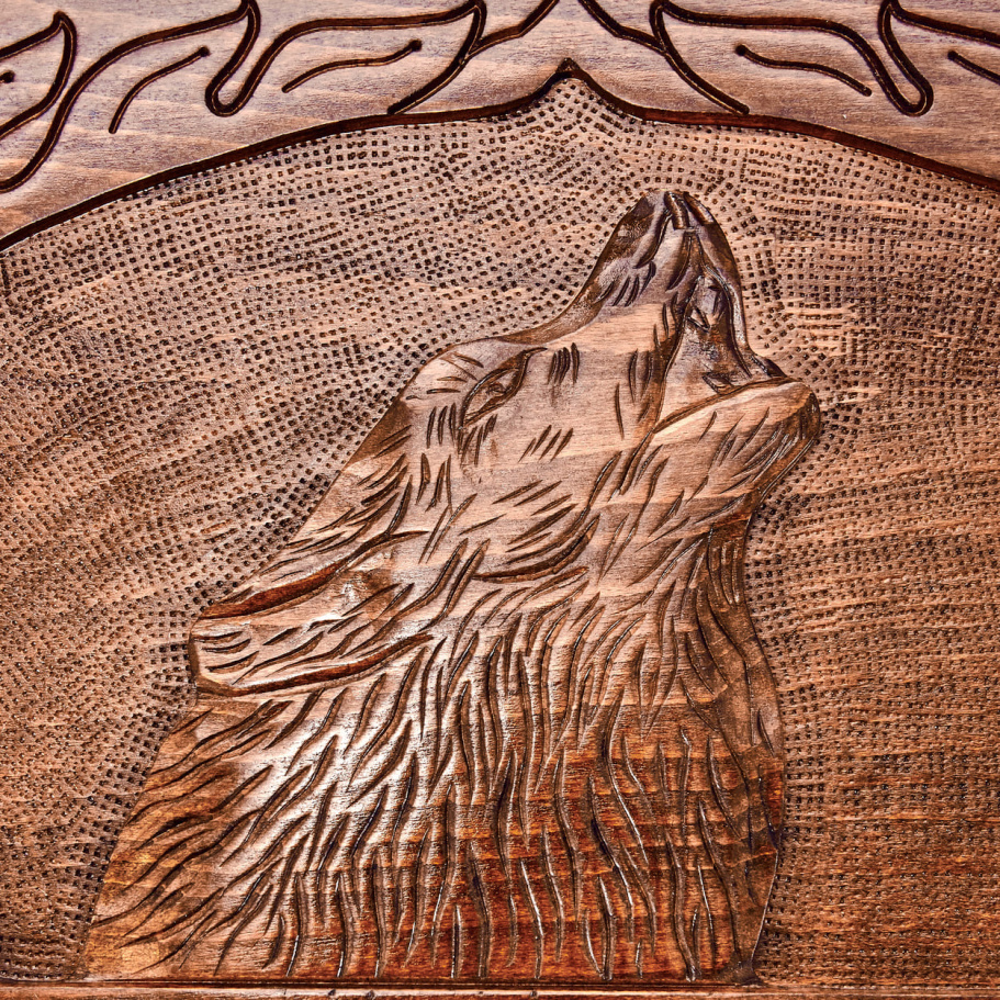 Нарды резные "Оскал Волка"  60, Sargsyan купить в Москве