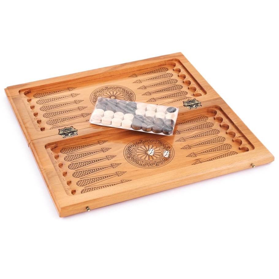 Шахматы + нарды резные "Умбра" 50 купить в Москве