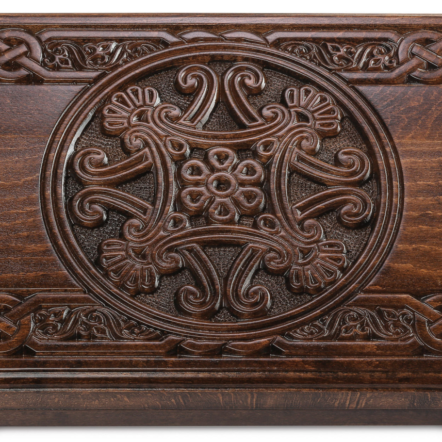 Нарды резные "Орнамент 1" средние 50, Harutyunyan купить в Москве