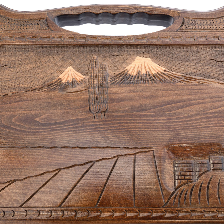 Нарды резные "Горы и храм" большие 60, Harutyunyan купить в Москве