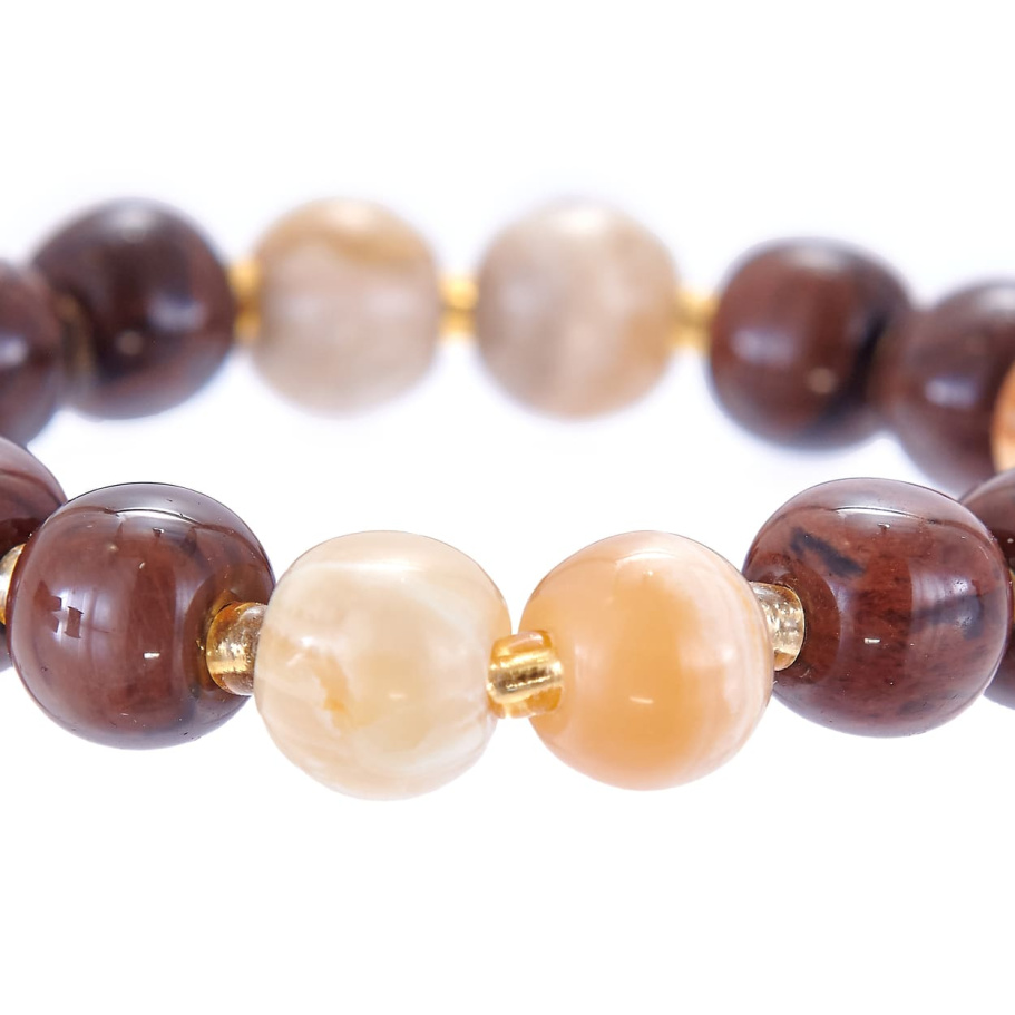 Браслет Эвентус желтый и коричневый камень 1.2 * 20, Давыдов купить в Москвы