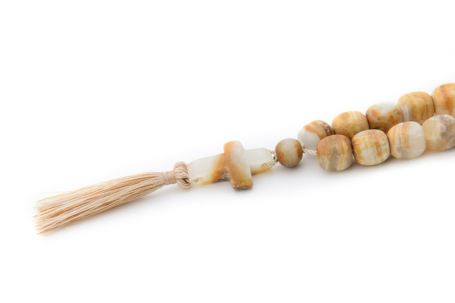 Четки Православные "Крест" желтый камень, Давыдов С. купить в Москве