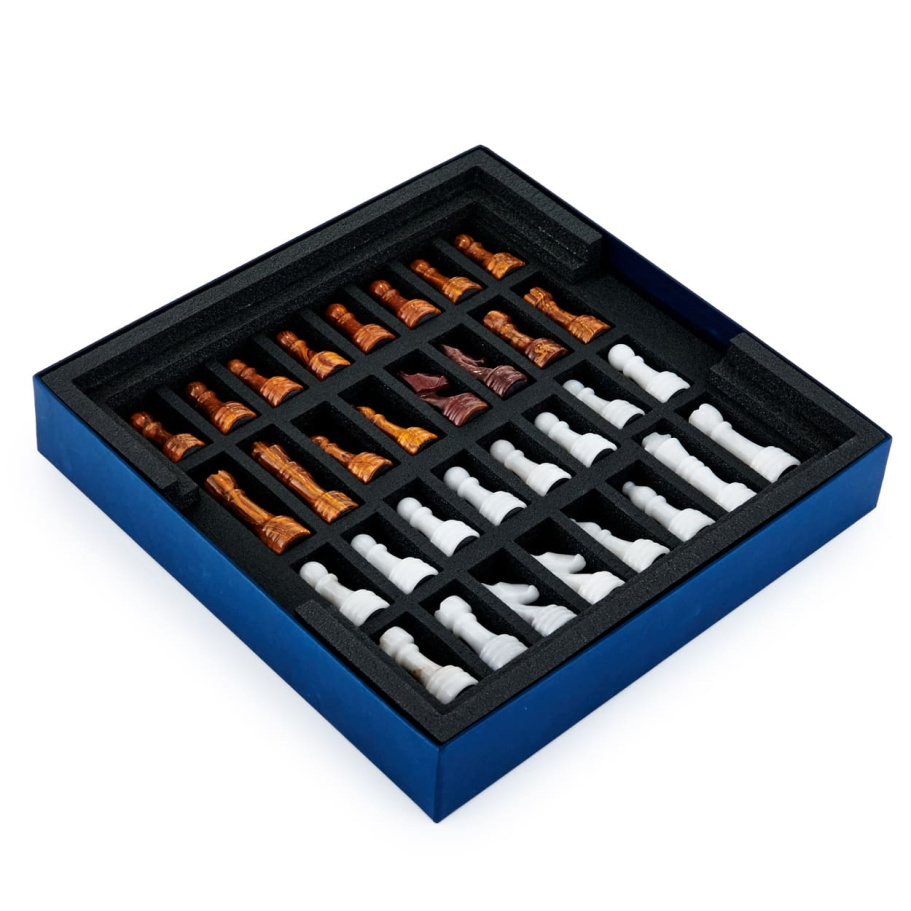 Шахматы каменные "Карфаген" мрамор и яшма 30 купить в Москве Шахматы каменные "Карфаген" мрамор и яшма 30 купить в Москве