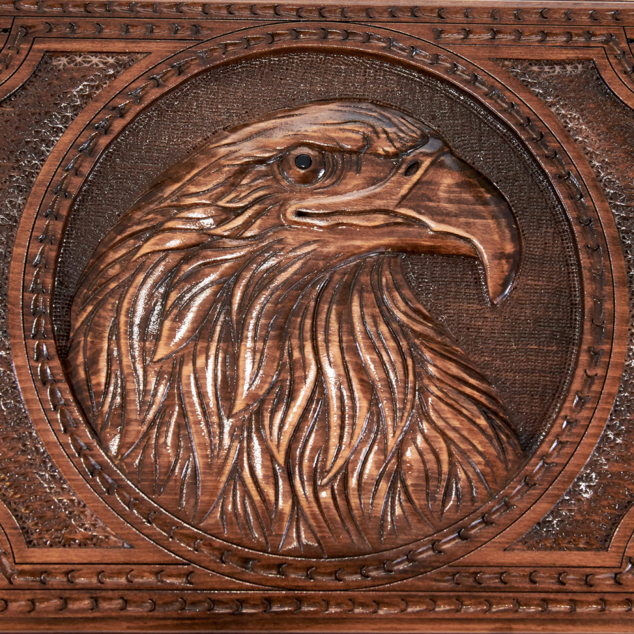 Нарды резные "Вольный орел" большие 60, Harutyunyan купить в Москве