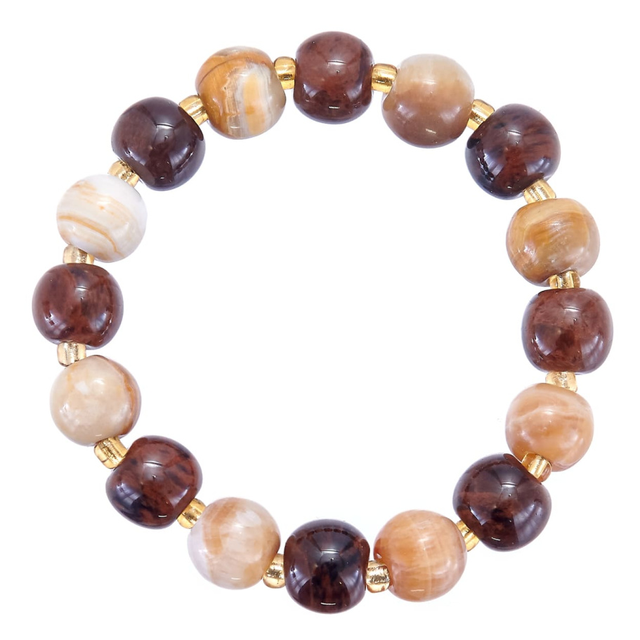 Браслет Аристей желтый и коричневый камень 1.2 * 20, Давыдов купить в Москвы