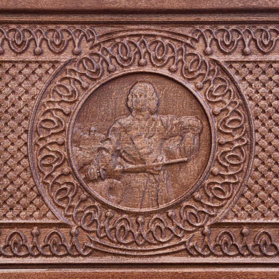 Нарды резные Ивановские мини "Царь" 35 купить в Москве