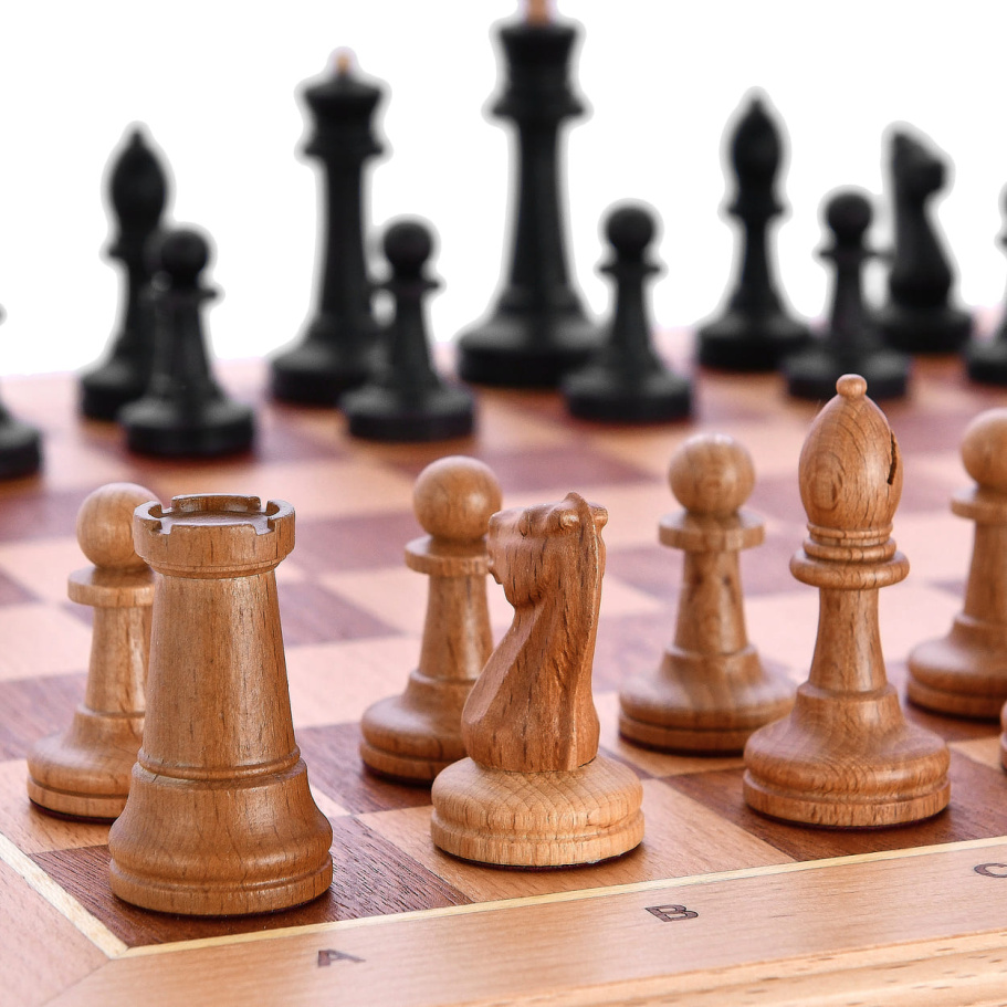 Шахматы в ларце "Стаунтон" бук, WoodGames купить в Москве