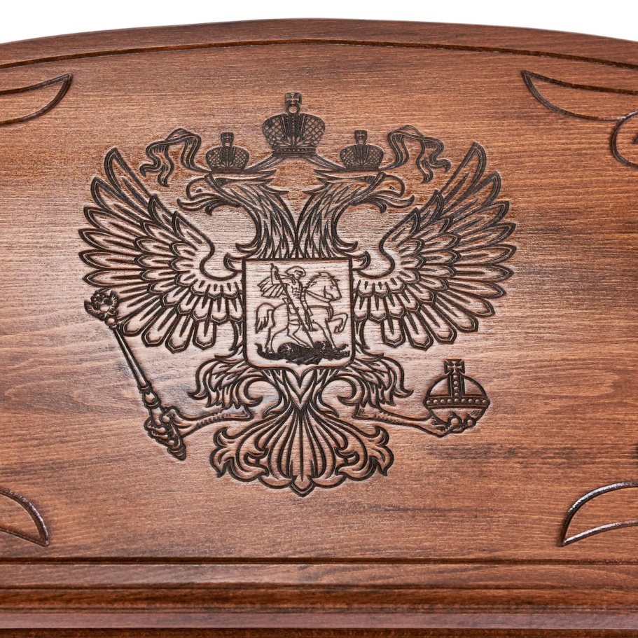 Нарды резные "Герб РФ" большие 60, Даудов купить в Москве