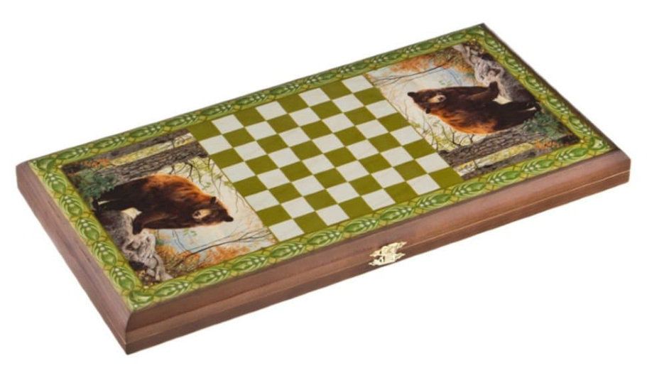 Нарды Пермские Медведь, малые 40 купить в Москве