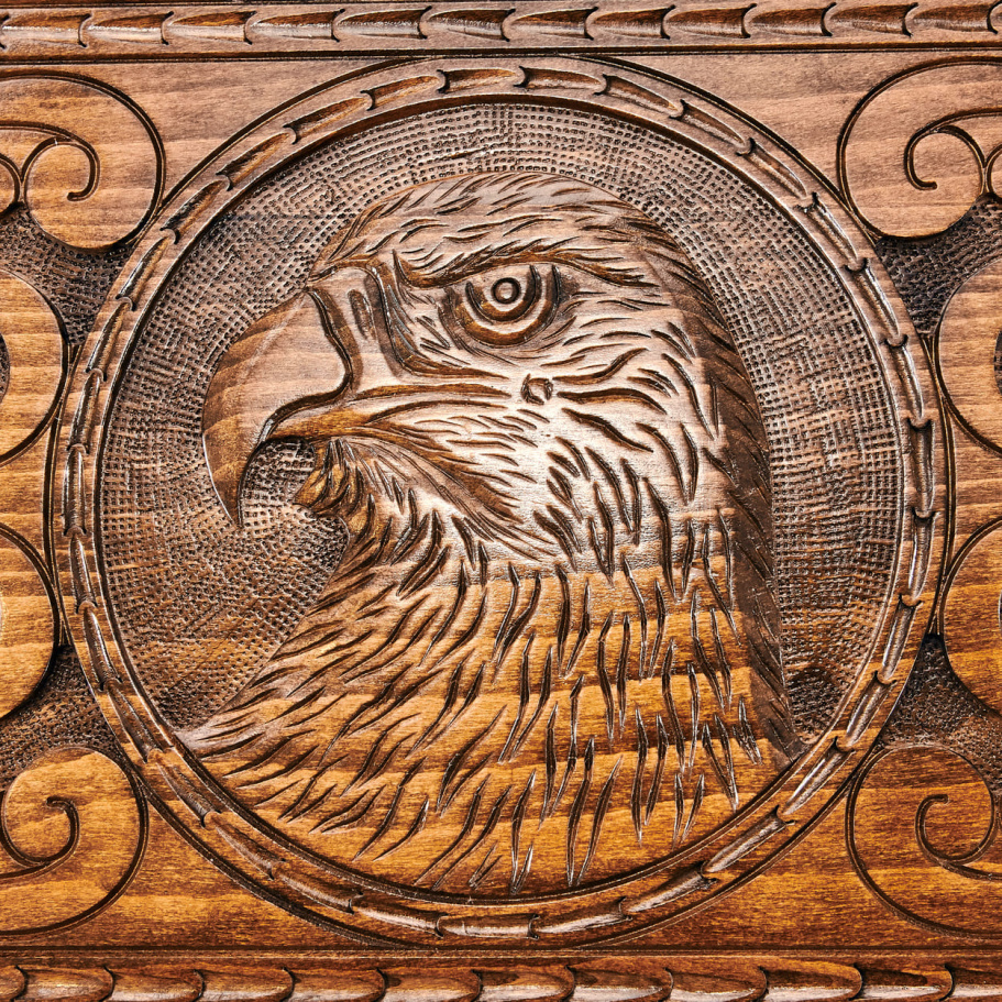 Нарды резные Агнес "Взгляд Орла"  большие 60, Harutyunyan купить в Москве