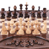 Шахматы + нарды резные "Корона" 40, Harutyunyan купить в Москве