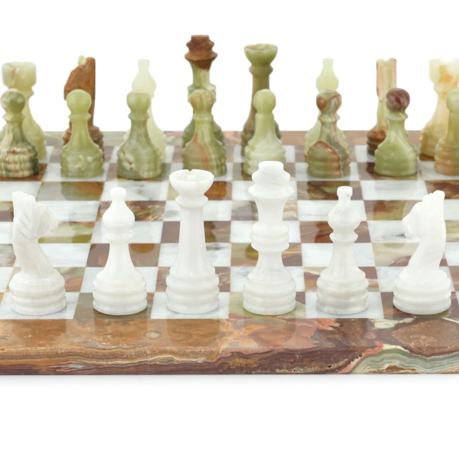 Шахматы из камня "Левант" мрамор и оникс 40 купить в Москве