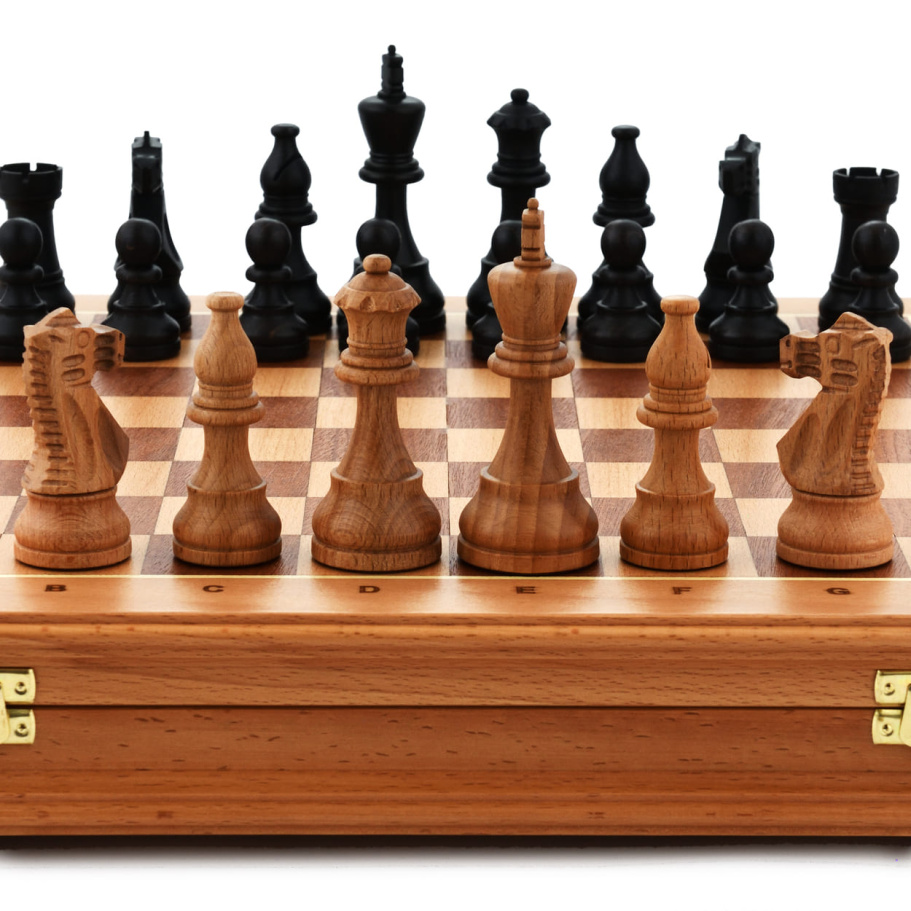 Шахматы в ларце "Титанид" бук купить в Москве