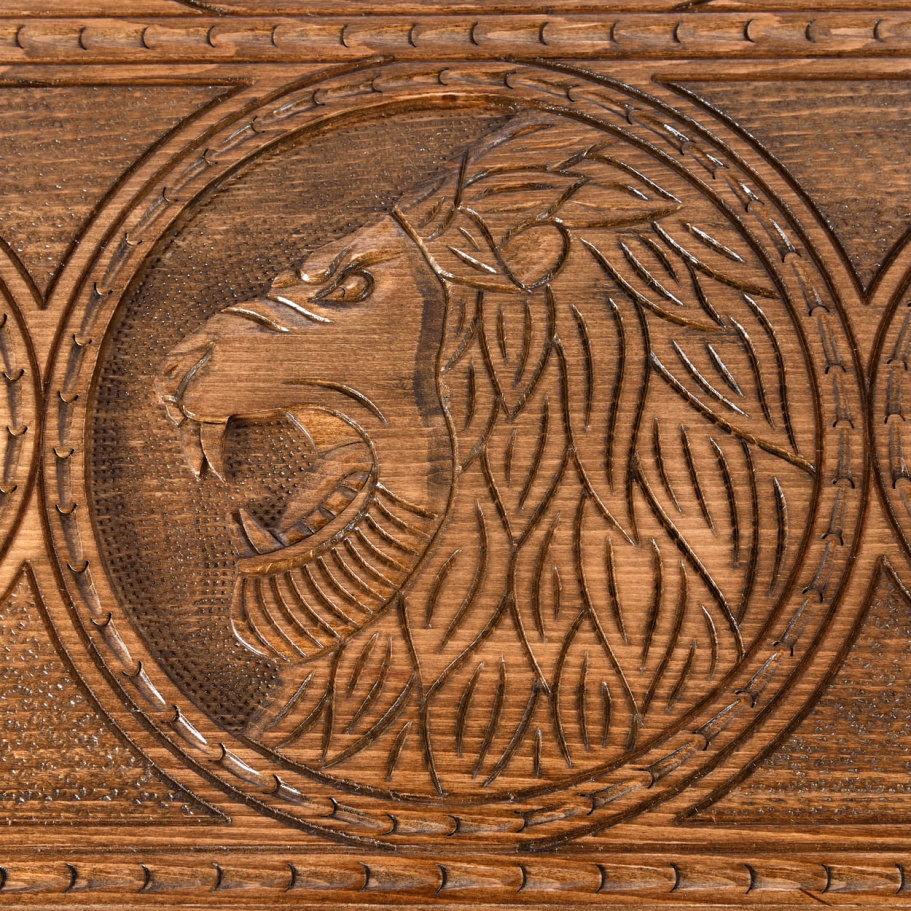 Нарды резные "Лев со звездами" большие 60, Harutyunyan купить в Москве