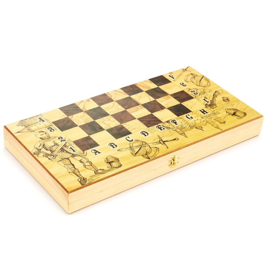 Шахматы + Нарды Рыцари, 50 купить в Москве