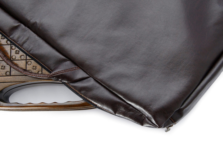 Чехол для средних нард из экокожи коричневые, Sargsyan купить в Москве