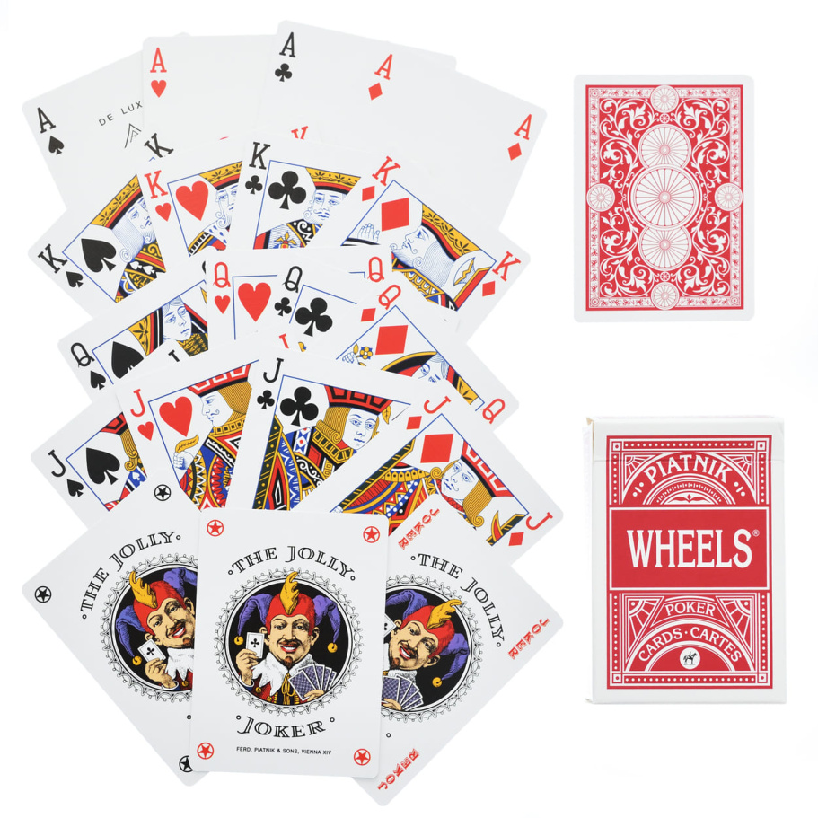 Карты игральные "Вилс" красная рубашка, 55 карт купить в Москве