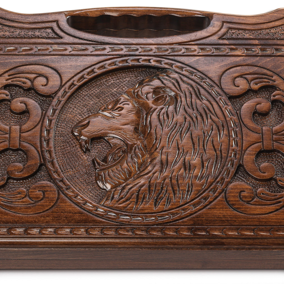 Нарды резные Агнес "Оскал Льва" средние, 50 купить в Москве