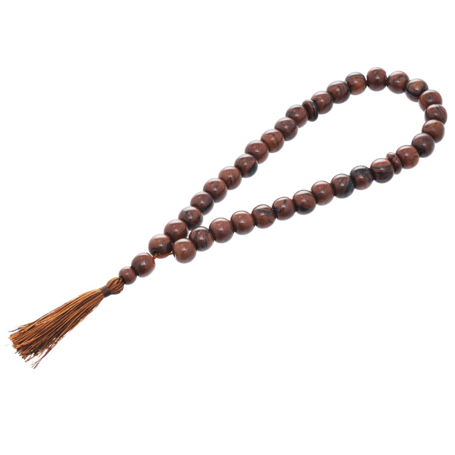 Четки с бусинами "Квестор" коричневый камень, Давыдов С. Четки с бусинами "Квестор" коричневый камень, Давыдов С.