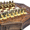 Стол ломберный Шахматы резные "Гуфельд" 60, Harutyunyan купить в Москве