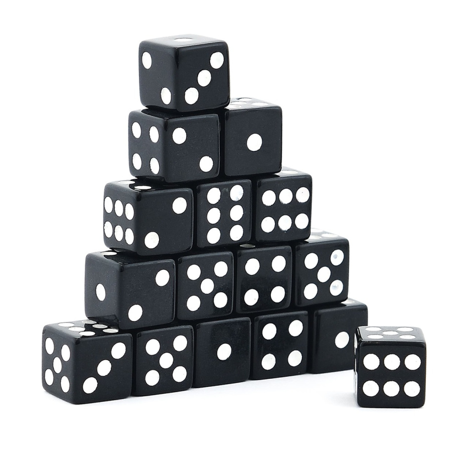 Кости игральные "Классика" пластик, черные, 12 мм (2 шт.) купить в Москве Кости игральные "Классика" пластик, черные, 12 мм (2 шт.) купить в Москве