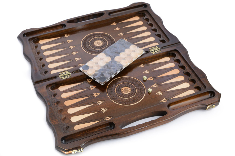 Шахматы + нарды резные "Долина Арарата" 60, Harutyunyan купить в Москве